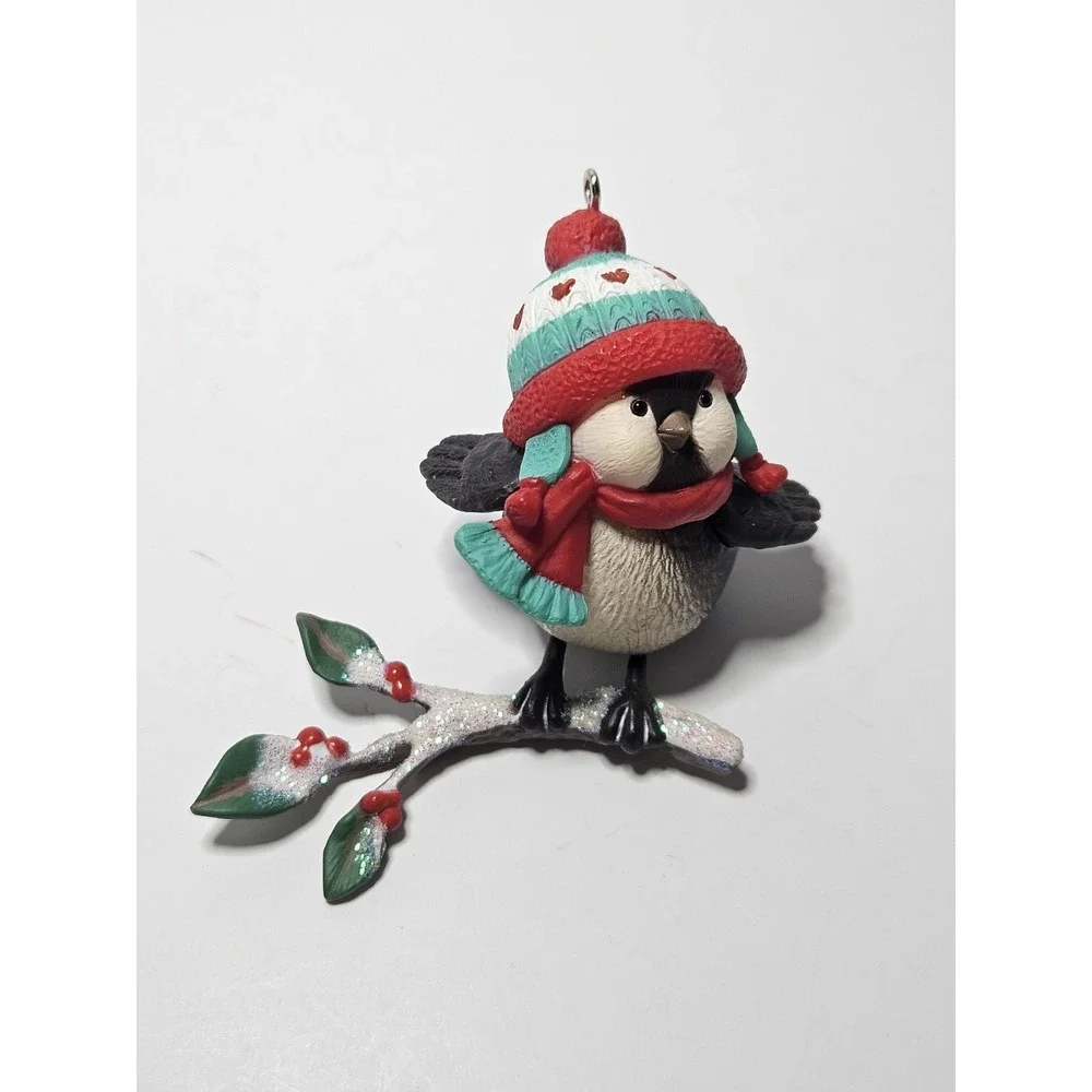 2017 Hallmark Keepsake Ornament Cozy Critters 1st In Series Bird Winter Hat